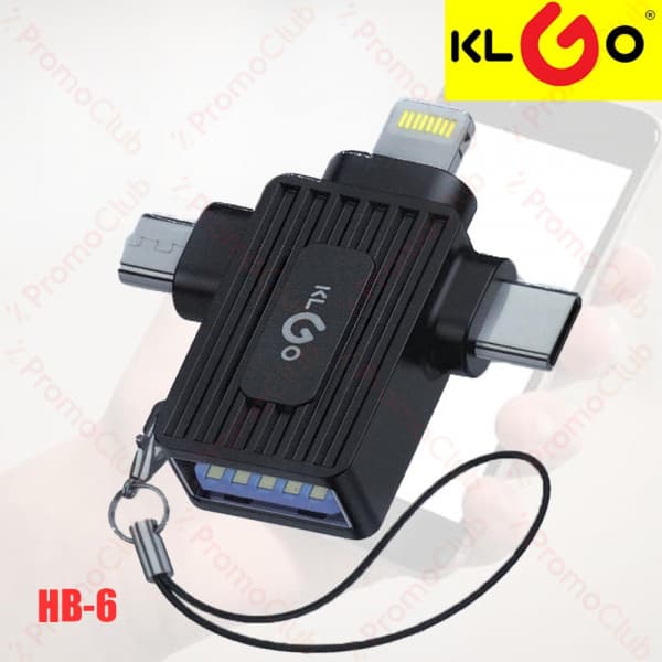 KLGO HB-6 3 IN 1 OTG ADAPTÖR