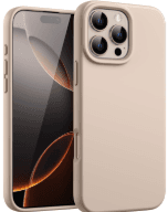SUNİX İPHONE 16 PROMAX SİLİKON KILIF KREM RENGİ