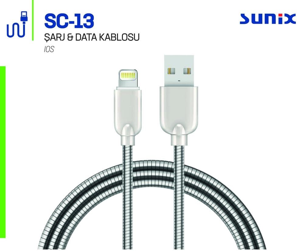 SUNİX METAL IOS CABLES SC-13