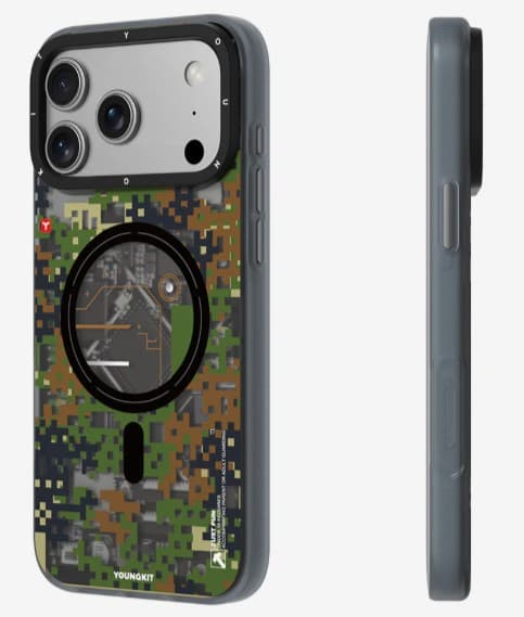 YOUNGKİT KAMUFLAJ KILIF İPHONE 17 PRO YEŞİL