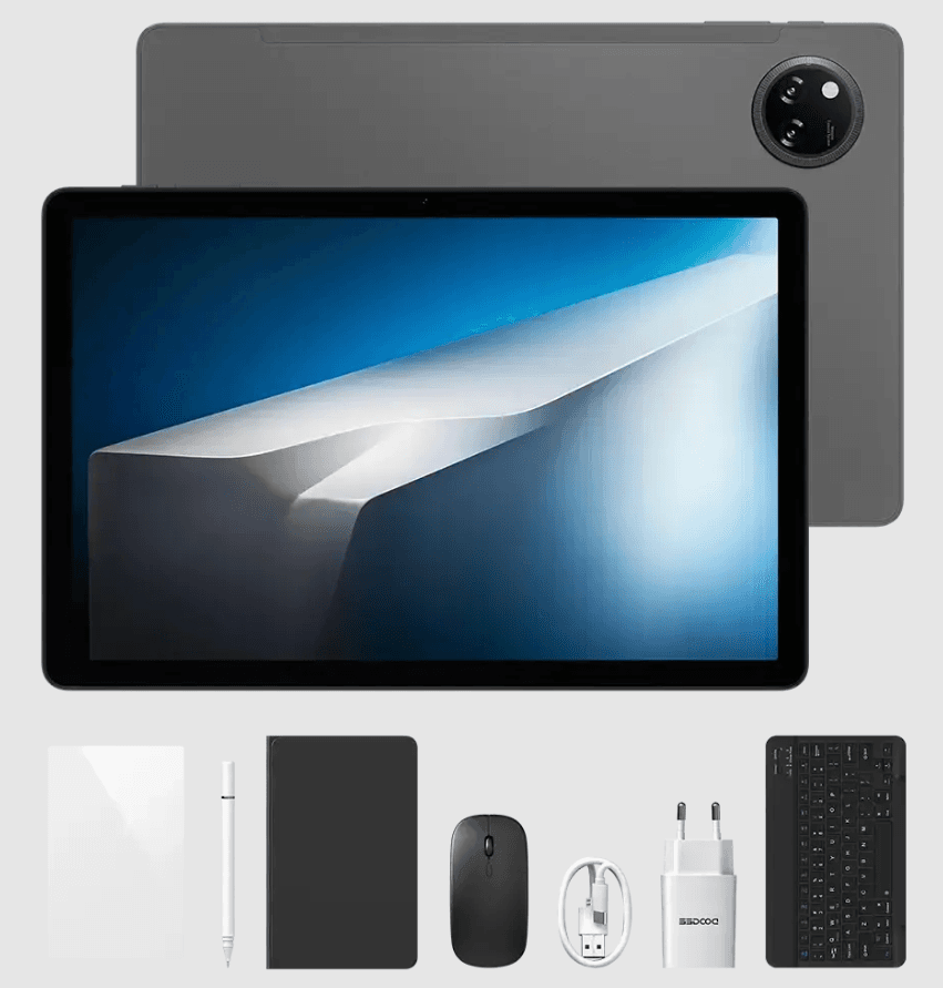 DOOGEE TAB A9 PRO+ 6/128GB 11" VIP EDİTİON METEORİTE GRAY - Tam Set (Kılıf, Klavye, Mouse, Kalem & Ekran Koruyucu Dahil)