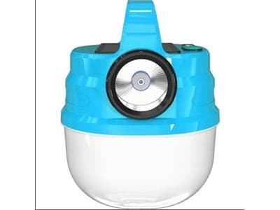 HURRY BOLT HB-V70 SOLAR VE USB ŞARJLI YUVARLAK KAMP FENERİ 50W MAVİ