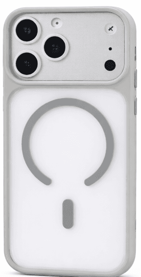 SUNİX VERA KAPAK İPHONE 17 PRO MAX ŞEFFAF GRİ MAGSAFE KILF