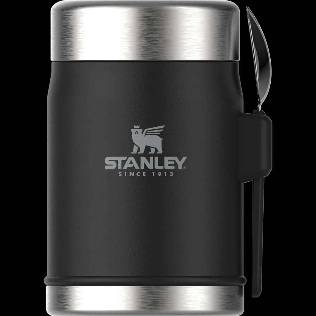 STANLEY THE LEGENDARY FOOD JAR + SPORK 0.4L / 14OZ - MATTE BLACK PEBBLE