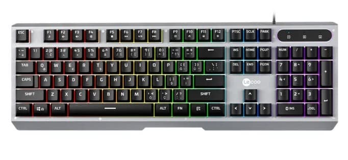 LECOO KB121 USB KABLOLU RAİNBOW MEBRAN Q KLAVYE