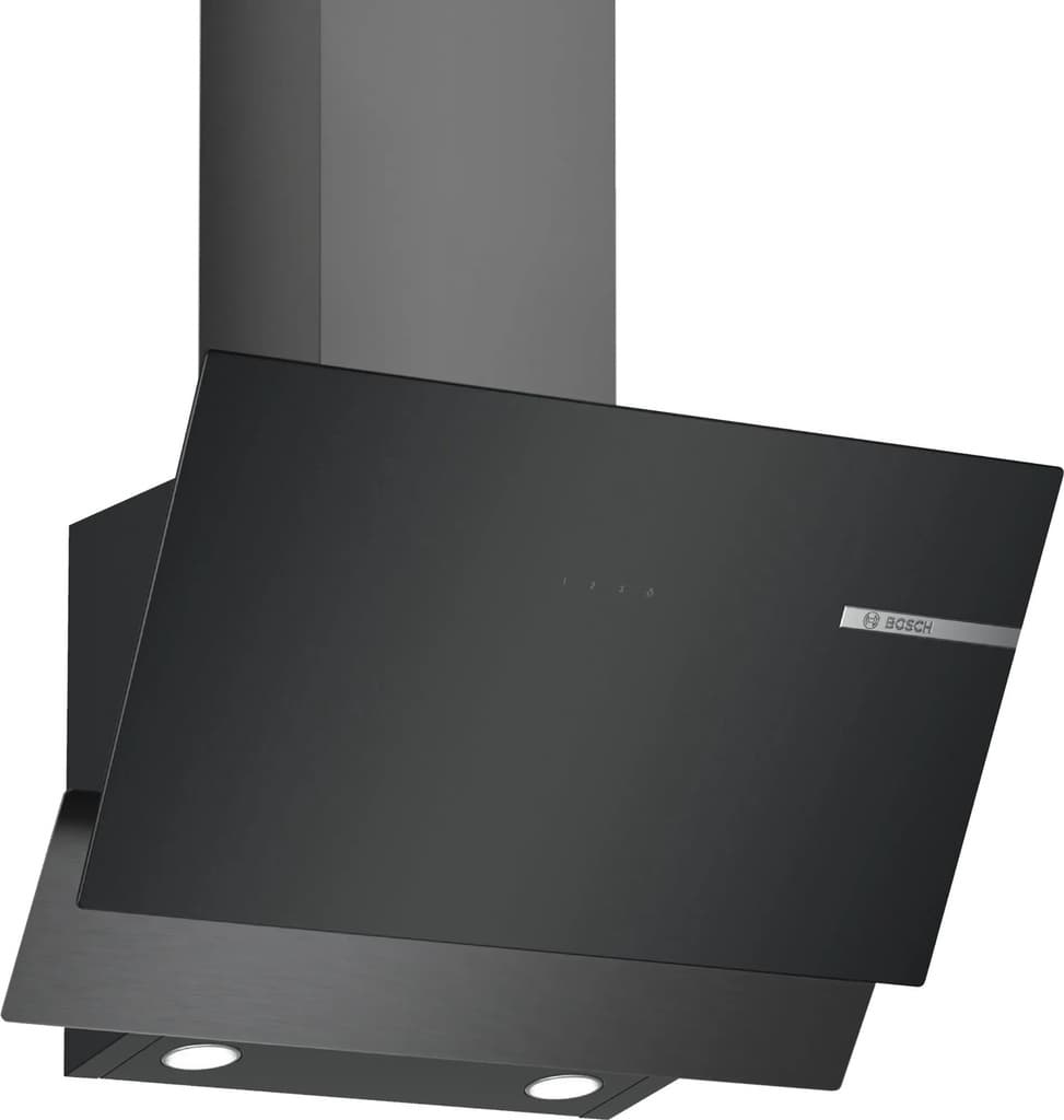 BOSCH DWK65AD30R 616M3 HAVALANDIRMA KAPASİTELİ SİYAH CAM 3 KADEMELİ FÜME DAVLUMBAZ