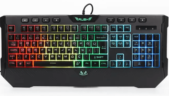 RUSH BOMBER MEKANİK HİSLİ IŞIKLI OY KLAVYESİ RK811
