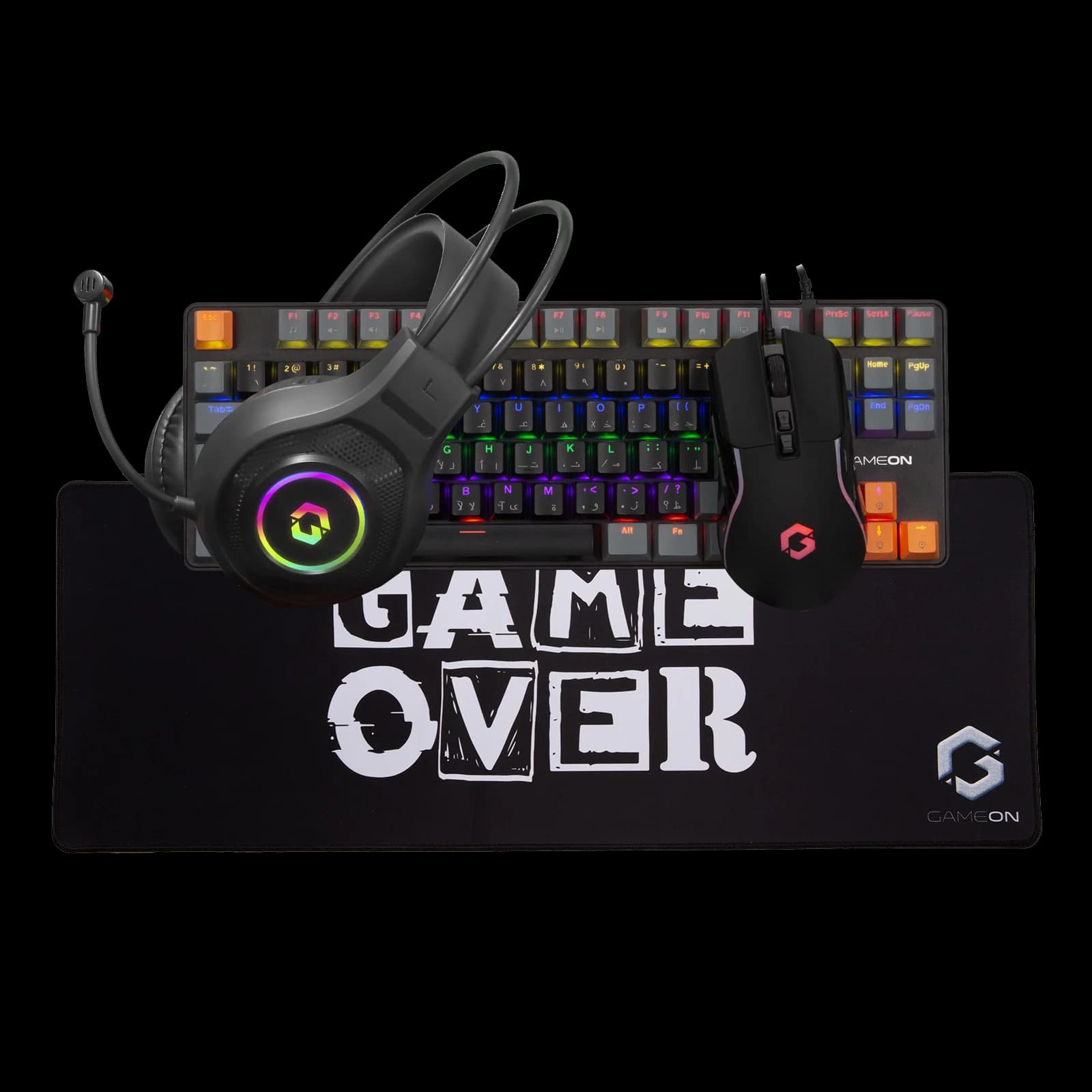 GAMEON GO-VİPER-XI 4 İN 1 OYUNCU PAKETİ ( KLAVYE, KULAKLIK, MOUSE, MOUSEPAD )