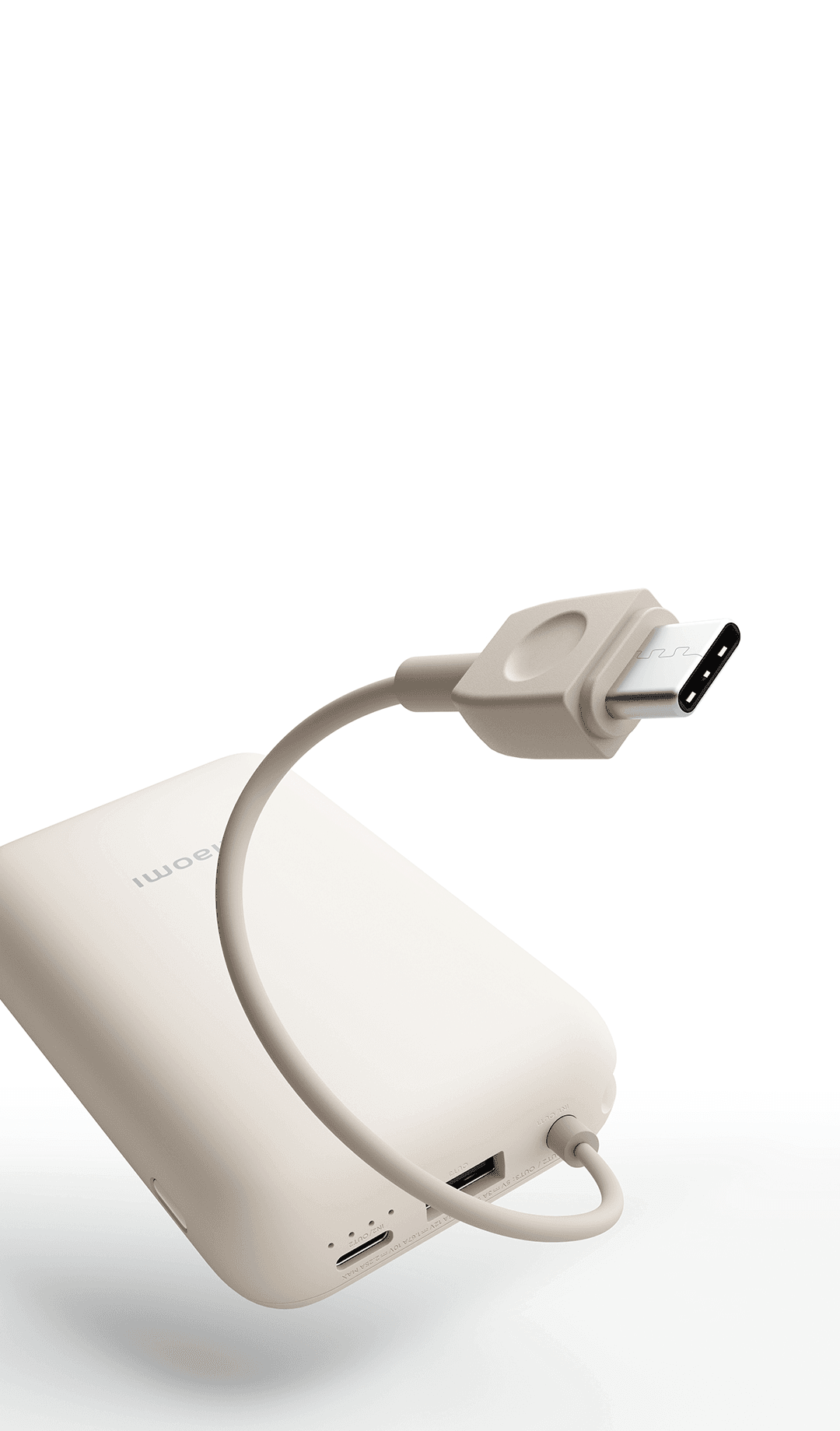 XİAOMİ POWER BANK 10000MAH DAHİLİ KABLOLU BEJ GL 58477