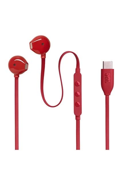 JBL TUNE 305C TYPE-C KABLOLU KULAKLIK KIRMIZI