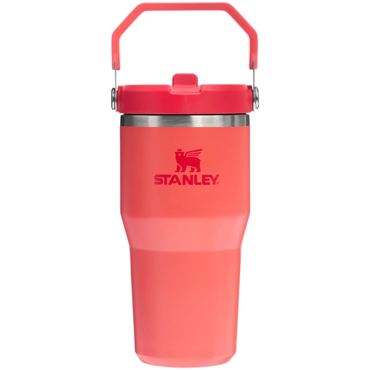 STANLEY THE ICEFLOW™ FLİP STRAW 2.0 TUMBLER 0.6L / 20OZ - HOT CORAL