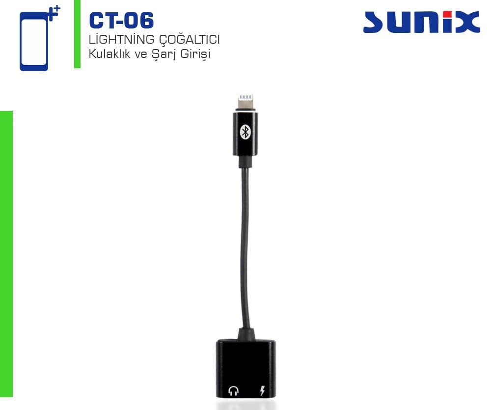 SUNİX EK-JACK ADAPTÖR-CT06 İPHONE ÇEVİRİCİ
