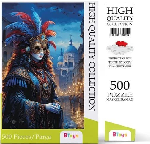 MASKELİ ŞAMAN PUZZLE 500 PARÇA