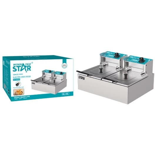 WİNNİNG STAR ST-9202 2 GÖZLÜ FRİTÖZ FRYİNG MACHİNE