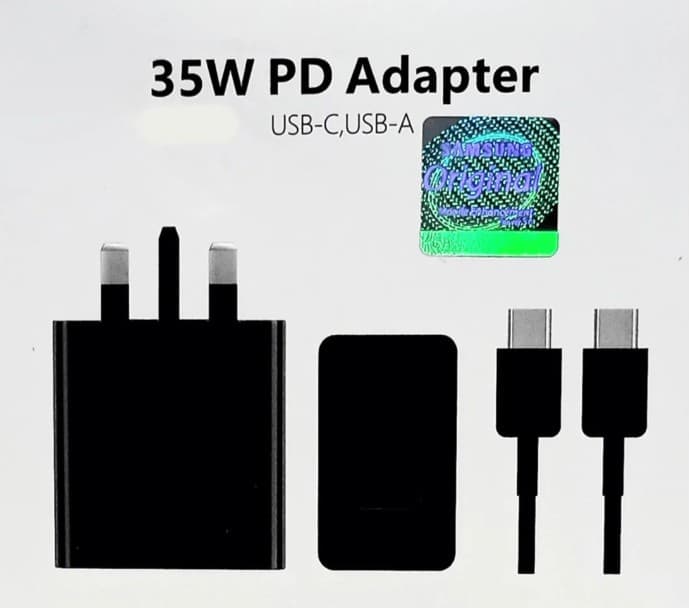 SAMSUNG 35W ADAPTÖR+TYPE-C KABLO SET USB-C & USB-A