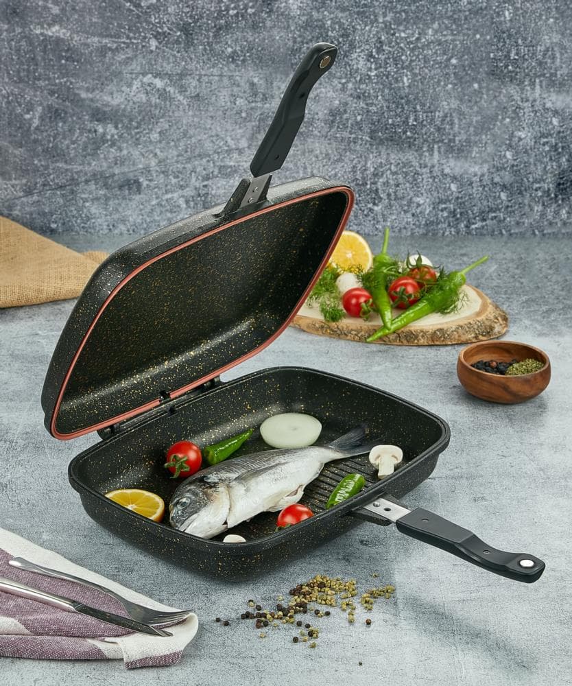 POLOCHEF IRON DÖKÜM IZGAR TAVA 36 CM IZT-136