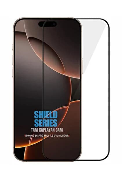 SUNİX 6D SİYAH KENAR 16 PRO MAX KIRILMAZ CAM