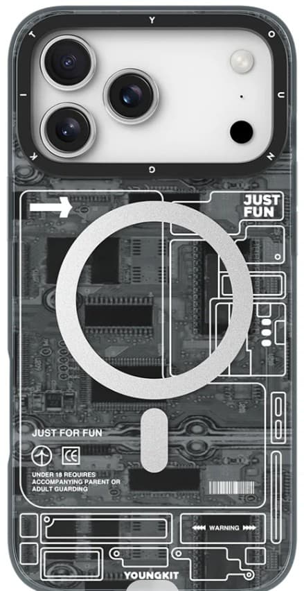 YOUNGKİT TEKNOLOJİ KILIF İPHONE 17 PRO MAX GRİ