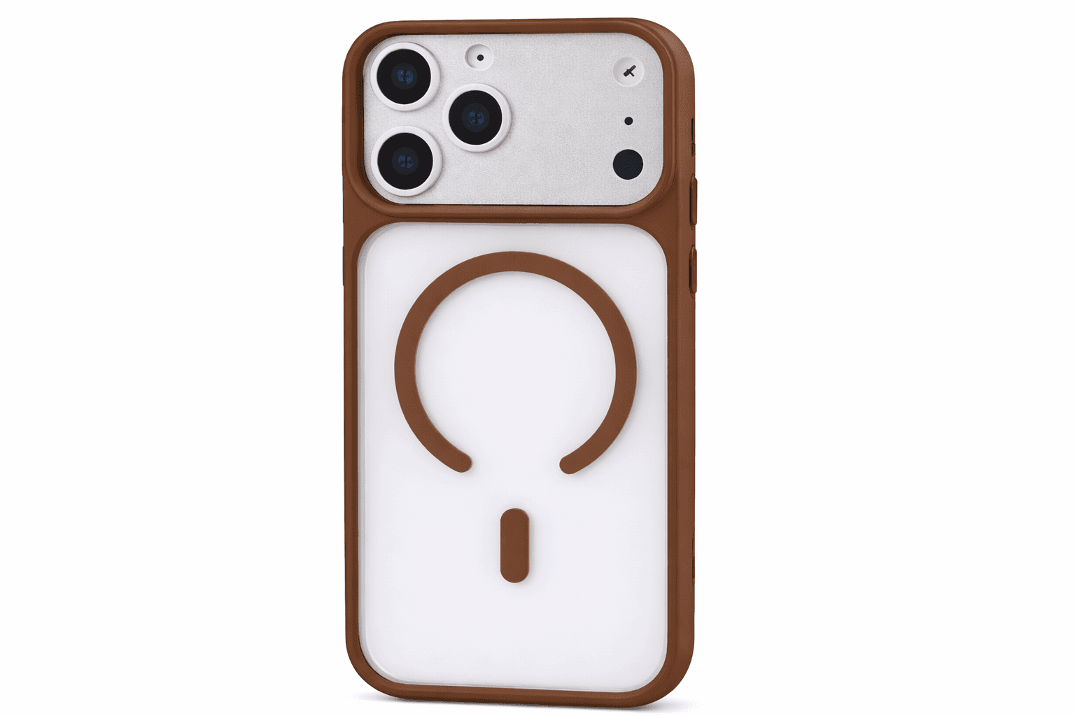 SUNİX VERA KAPAK İPHONE 17 ŞEFFAF KAHVERENGİ MAGSAFE KILF