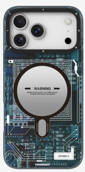 YOUNGKİT TEKNOLOJİ KILIF İPHONE 17 PRO MAX MAVİ/YEŞİL
