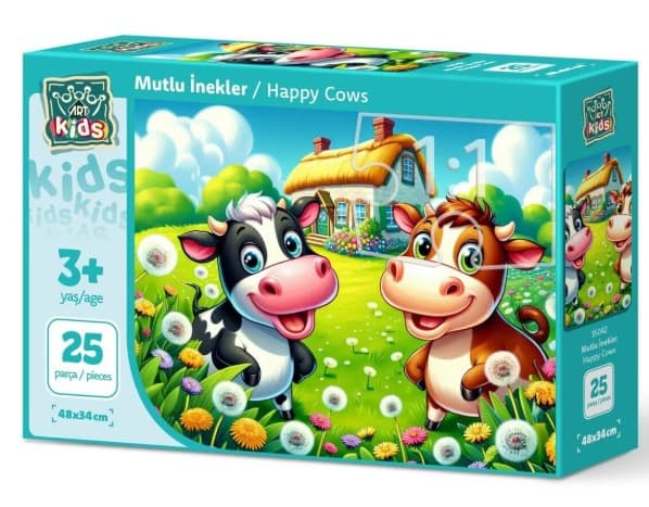 ART MUTLU İNEKLER PUZZLE 25 PARÇA