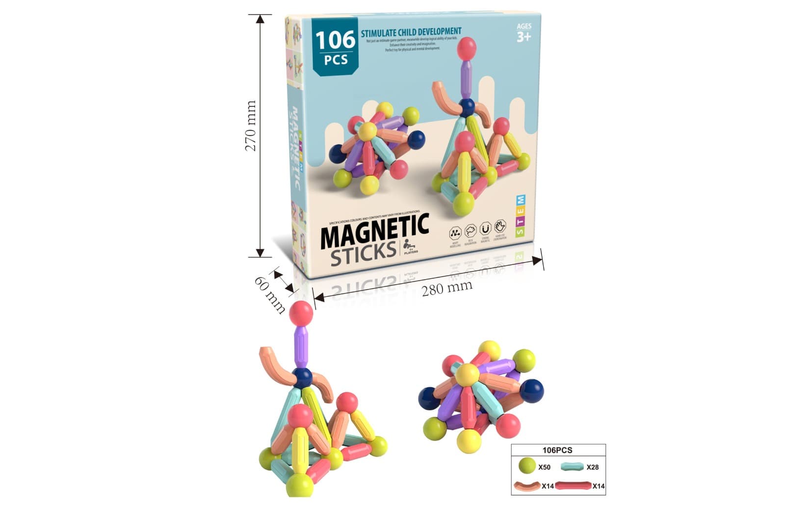 MAGNET LEGO 106 PARÇA