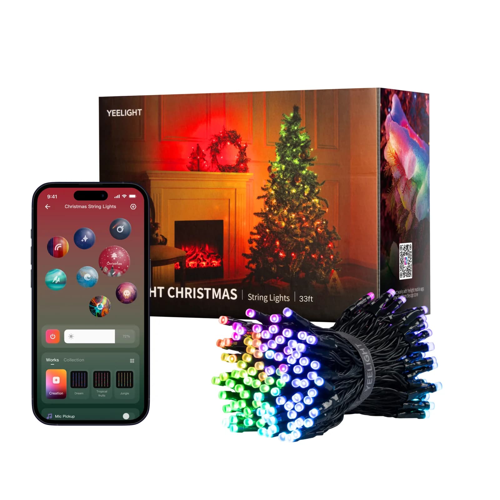 YEELİGHT CHRİSTMAS STRİNG LİGHTS 20M - DEKORATİF YILBAŞI IŞIĞI