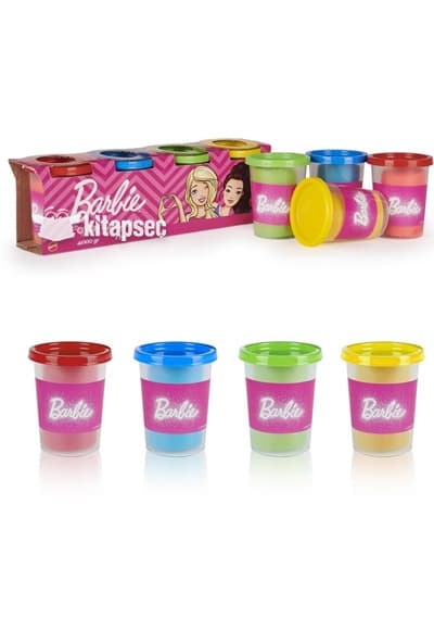 BARBİE OYUN HAMURU 4LÜ PAKET 400GR