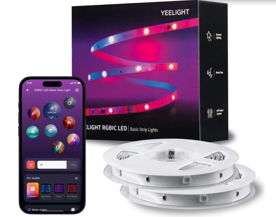 YEELIGHT RGBIC AKILLI LED STRIP BASIC 6 METRE