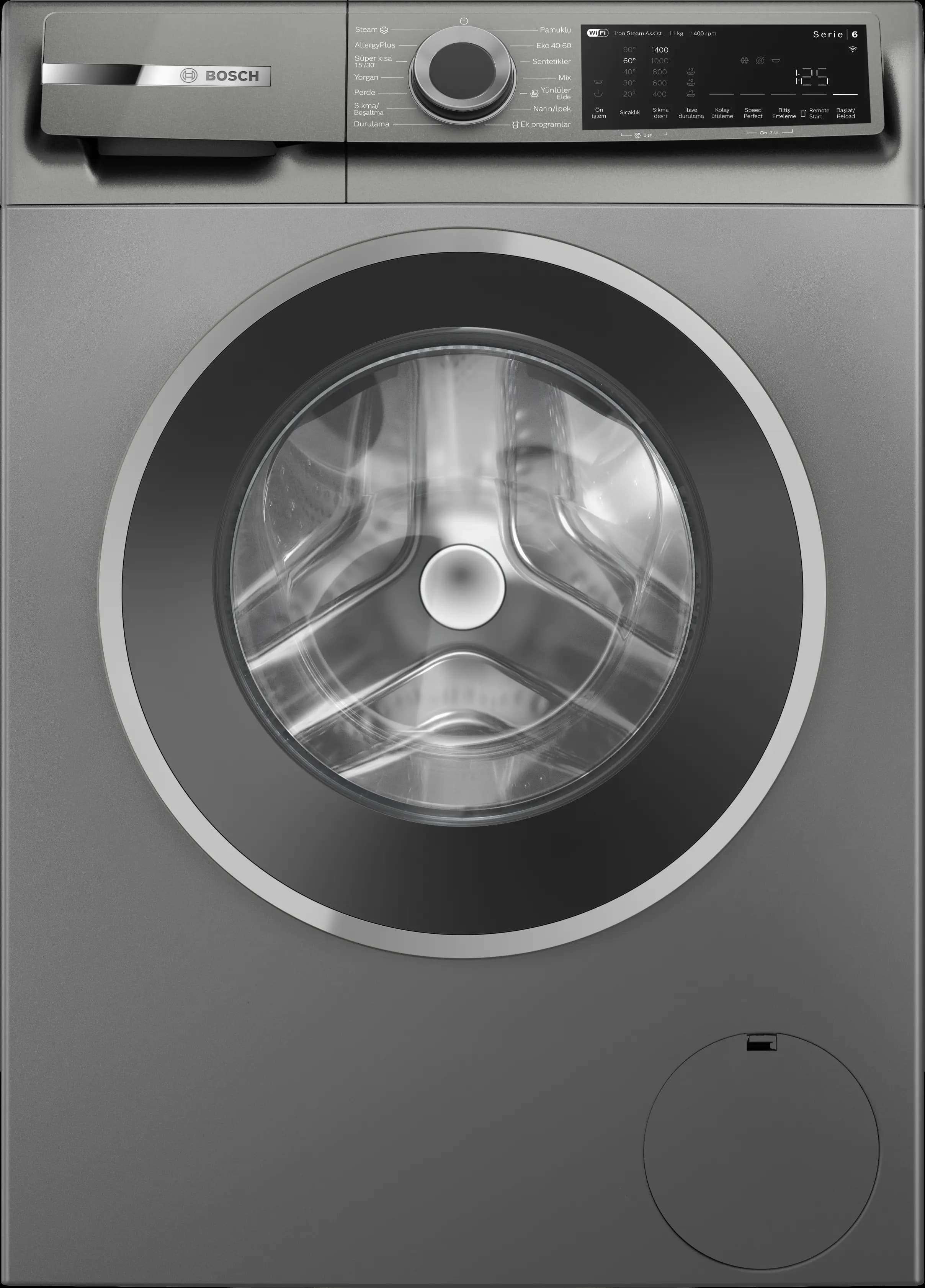 BOSCH WGK264ZRTR SERİ6 11KG ANTRASİT ÇAMAŞIR MAKİNESİ