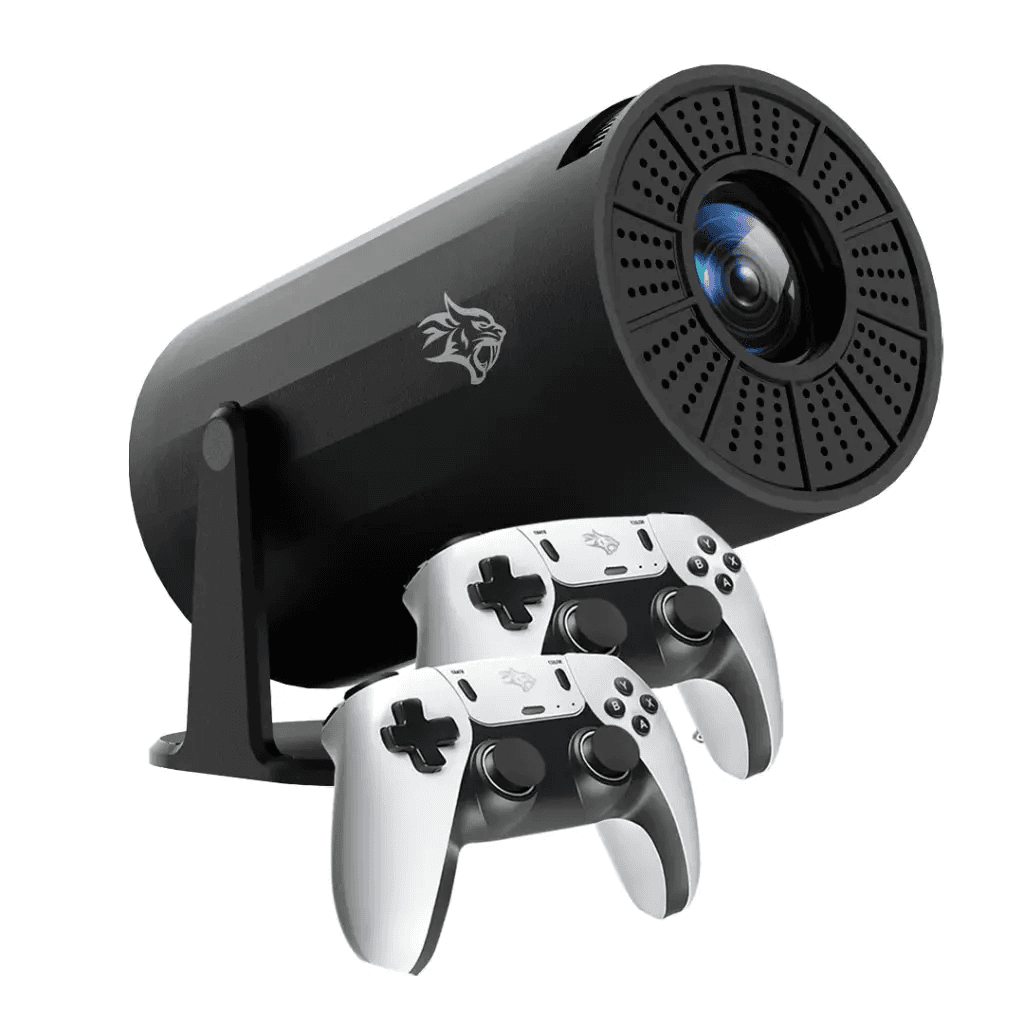 PORODO GAMİNG 4K PROJEKTÖR ANDROİD 11 OTOMATİK KEYSTONE VE GAMEPAD KONTROLCÜ - SİYAH PDX639BK