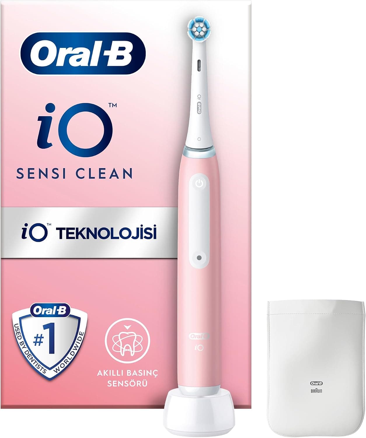 ORAL-B IO ŞARJLI DİŞ FIRÇASI SENSİ CLEAN, PEMBE