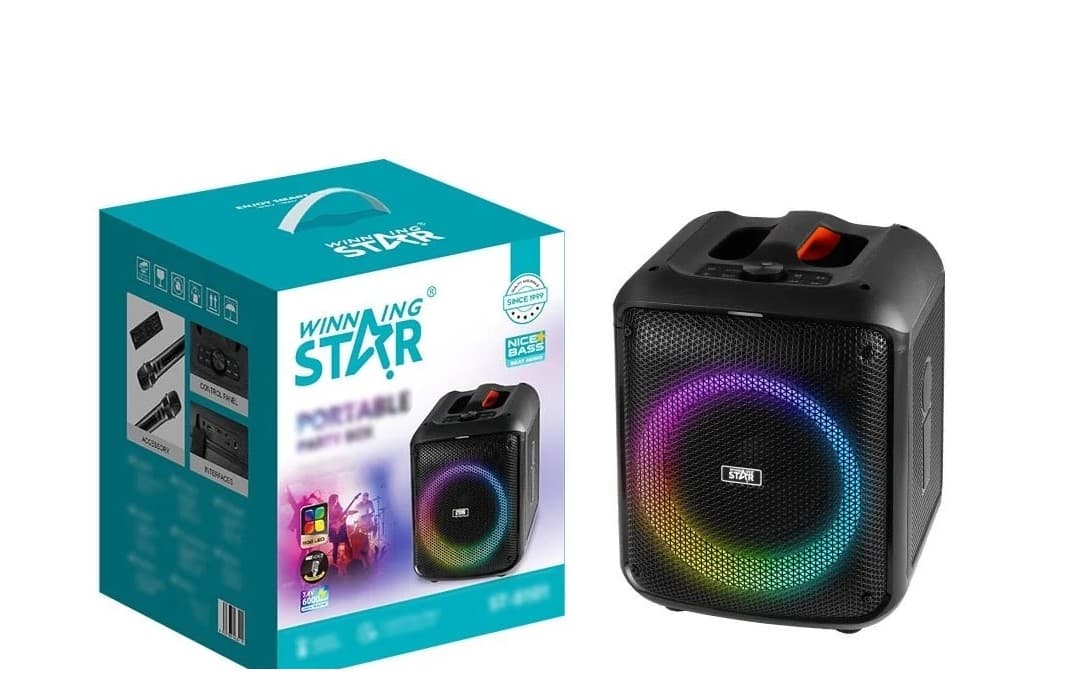 WİNNİNG STAR PORTABLE PARTY BOX MİKROFONLU ST-8101