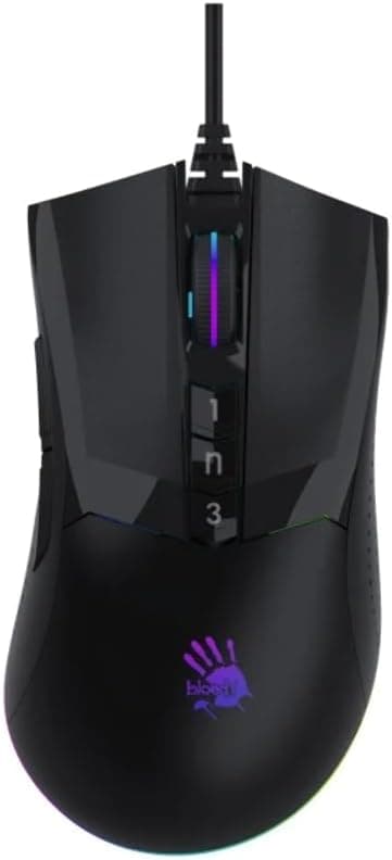 BLOODY W90 MAX 10K CPİ OPTİK RGB GAMİNG MOUSE SİYAH