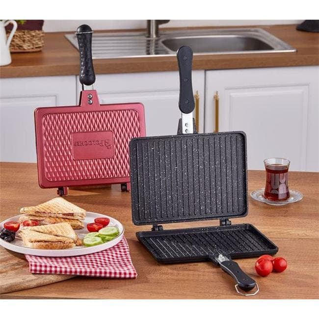 POLOCHEF CRYSTAL GRANİT DÖKÜM TOST MAKİNASI OTM-124