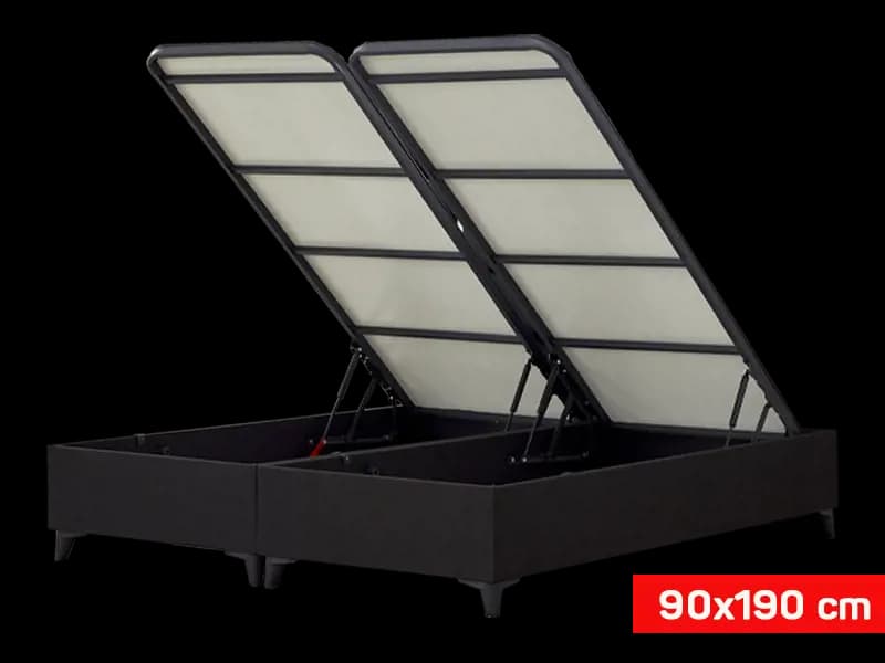 STİLEVS 090×190 Anta Baza 1001 Introbase Sıyah