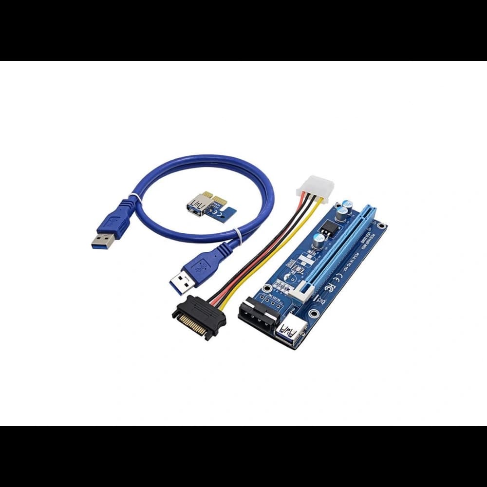 Aksesuar Rıser Kart Pcı-E 1X To 16X 6 Pin Ver008S