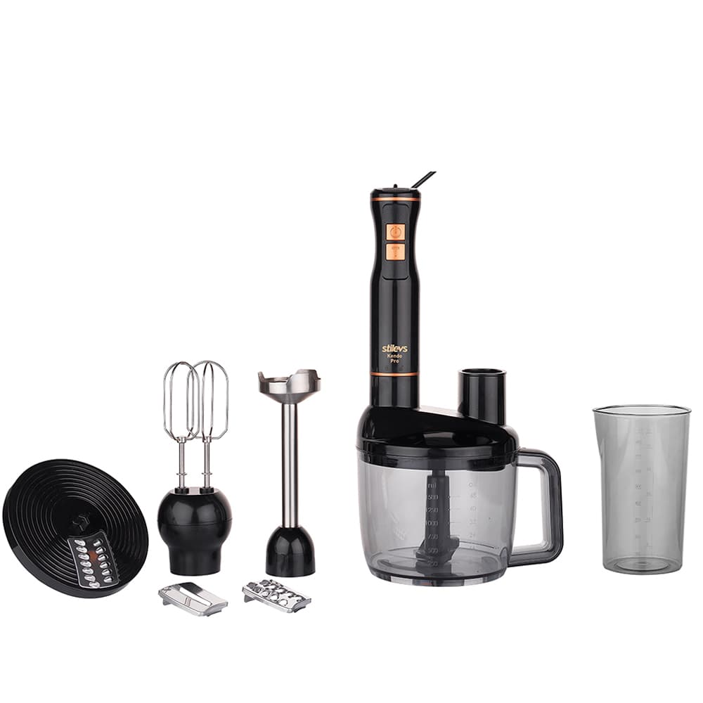STİLEVS KENDO PRO EL BLENDERİ SETİ SİYAH&BAKIR
