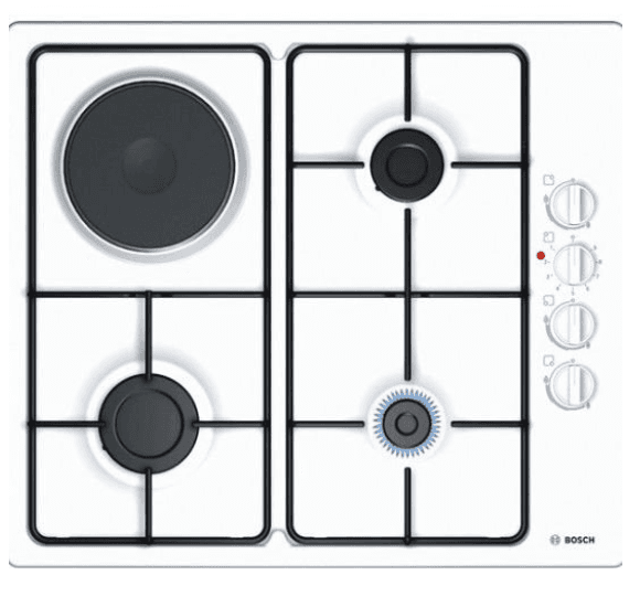 BOSCH 3 GAZ 1 ELEKTRİK BEYAZ OCAK PBY6C2B82Q