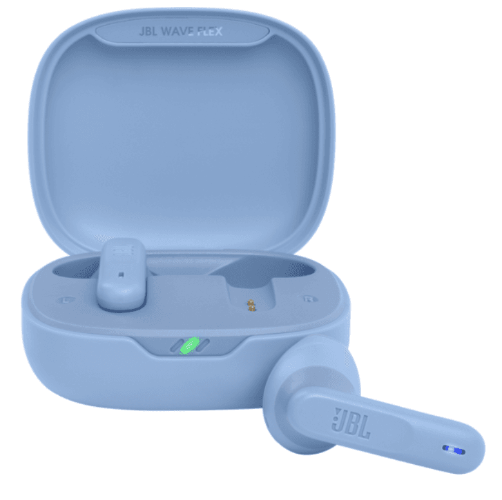 JBL WAVE FLEX BLUETHOOTH EARPHONES BLUE