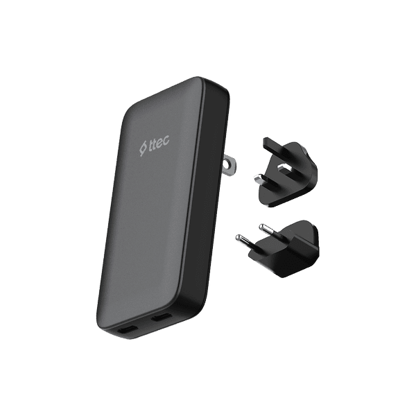 TTEC SMARTCHARGER TRIO GAN 65W PD EU-UK-US/AUS ULUSLARARASI İNCE TASARIMLI SEYAHAT ŞARJ KİTİ 2SCG06S