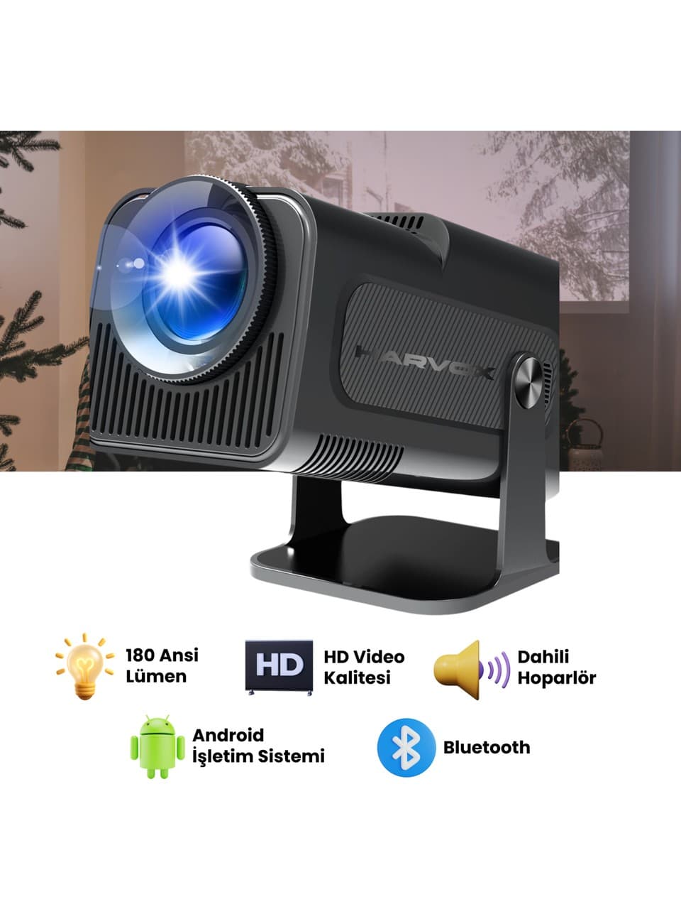 HARVOX HY320 MİNİ PROJEKTÖR