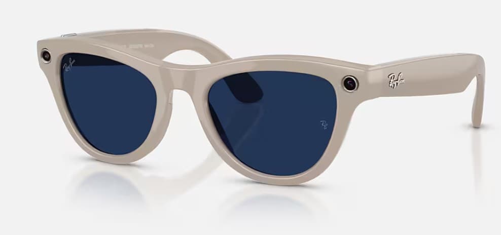 RAYBAN META SKYLER GEN 2 F SHİNY CHALKY GREY - L CLEAR/SAPPHİRE TRANSİTİONS