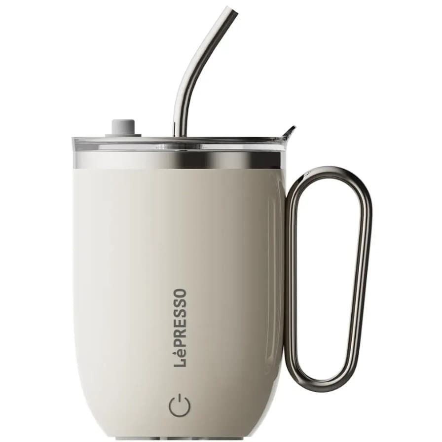 LEPRESSO SIP SPIN AUTO STIRRING MUG 420ML BEYAZ - LPCFFASM0073WH
