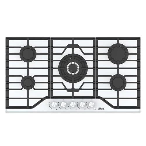 STİLEVS 5 GÖZ(WOK) DÖKÜM ANKASTRE BEYAZ OCAK ST-AO-9051G