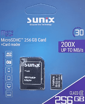 SUNİX 256GB HAFIZA KARTI