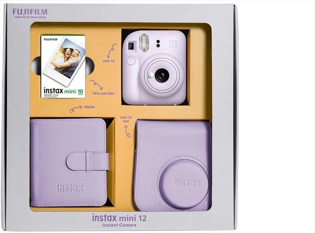 FUJİFİLM İNSTAX MİNİ 12 PURPLE BUNDLE
