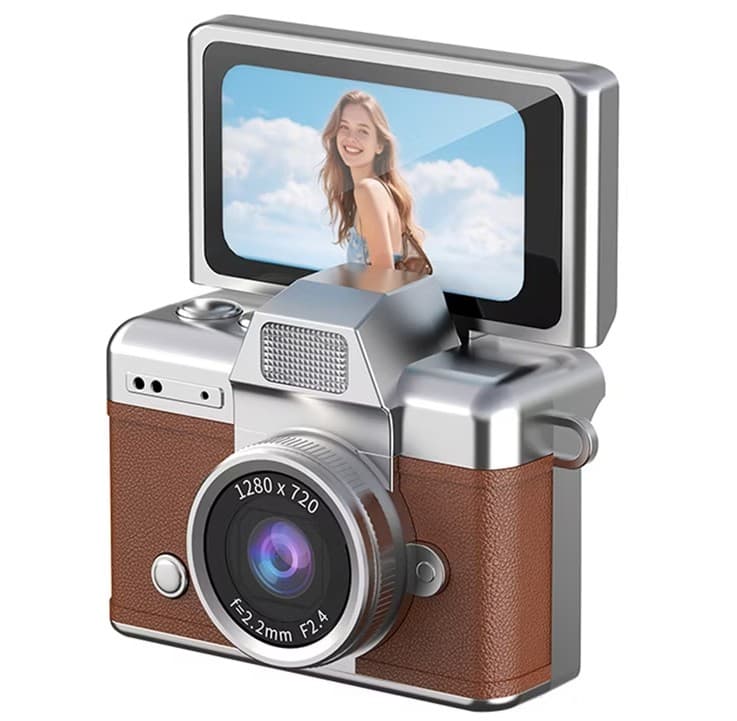 ABBRUCH MİNİ FLİP DİGİTAL CAMERA KAHVERENGİ LK-027