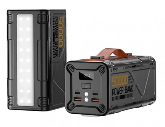 WİWU Wİ-P029 ARMOR 100W 50000mAh HIZLI ŞARJ & EL FENERLİ POWERBANK