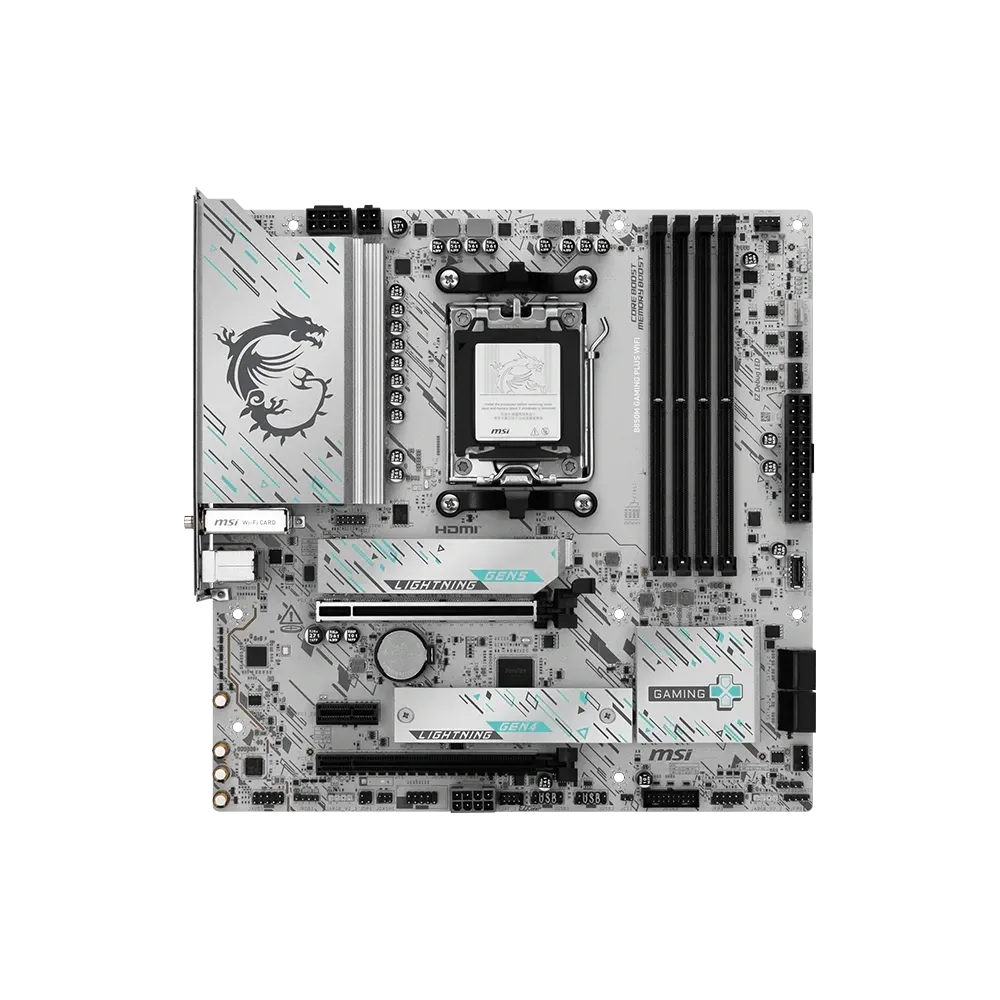 Msi B850M Gaming Plus WiFi 8200+ MT/s (OC) Wi-Fi 7 mAtx Am5